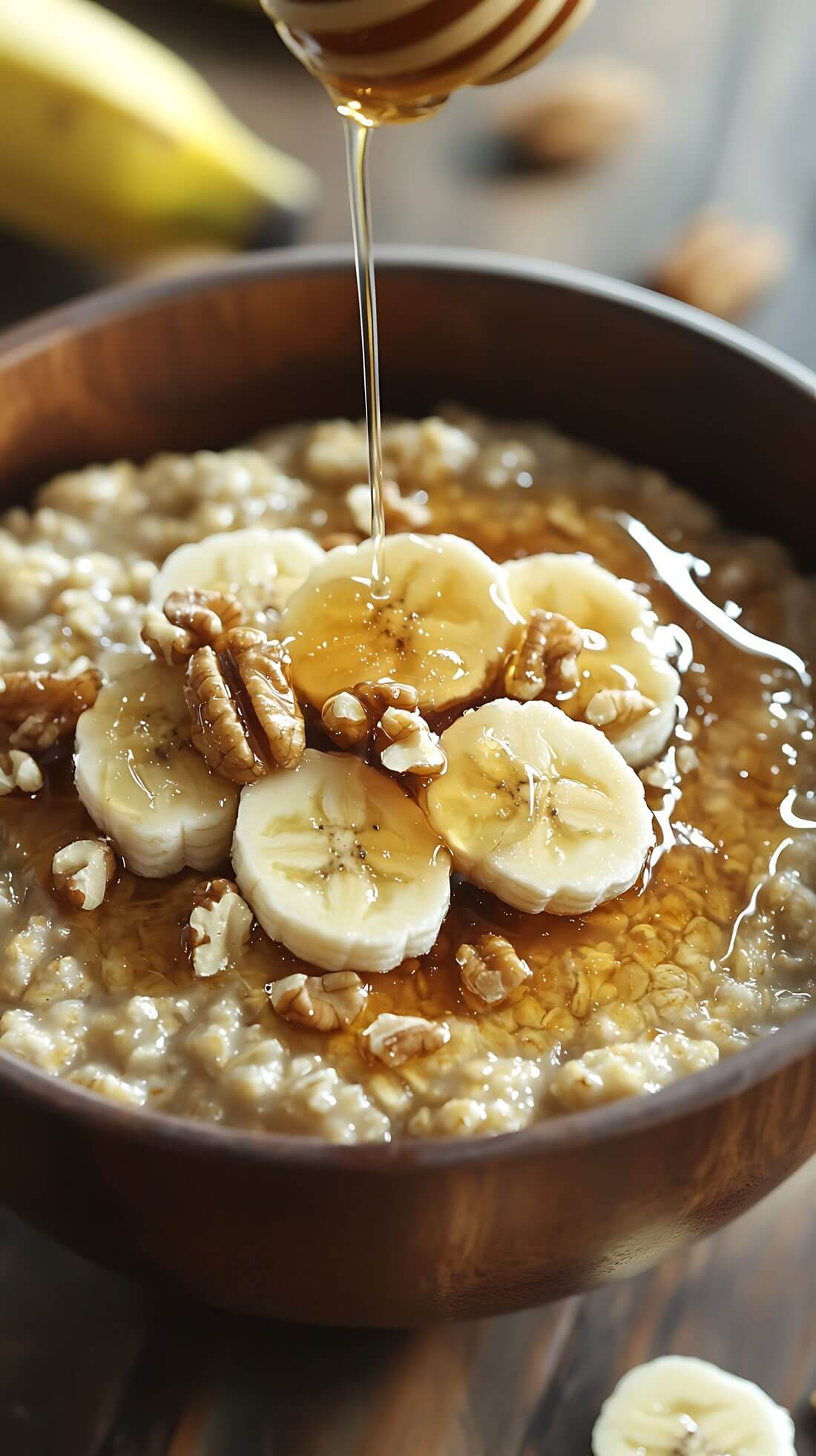 Porridge mit Banane und Walnüssen – Ernährungsberatung als Prävention